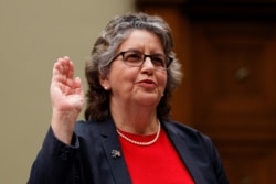 U.S. Federal Election Commission Commissioner Ellen Weintraub testifies in Washington, May 22, 2019, on "Securing U.S. Election Infrastructure and Protecting Political Discourse."