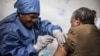 Dr. Jean-Jacques Muyembe Tamfum gets inoculated with an Ebola vaccine in Goma, DRC, Nov. 22, 2019. (AFP)