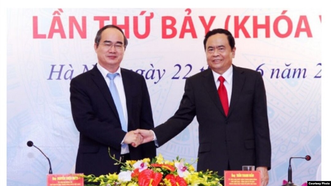 Ông Trần Thanh Mẫn vừa trở thành chủ tịch mới của Mặt Trận Tổ Quốc Việt Nam. (Ảnh chụp từ màn hình trang web của Zing News)