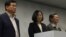 台灣執政黨最近的‘九合一’地方選舉失敗﹐總統蔡英文表示將一肩扛起敗選責任(資料照片)
