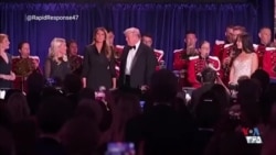 ورود رئیس جمهوری آمریکا و همسرش به مراسم سالانه خبرنگاران حوزه کاخ سفید
