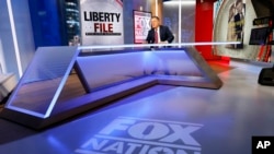 FILE - Fox News senior judicial analyst Andrew Napolitano is seen hosting a broadcast at Fox studios, in New York, Nov. 27, 2018.