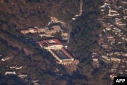 The Getty Villa art museum stands undamaged after the passage of the wind-driven Palisades Fire in the Pacific Palisades neighborhood of Los Angeles, Jan. 10, 2025.