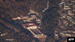 The Getty Villa art museum stands undamaged after the passage of the wind-driven Palisades Fire in the Pacific Palisades neighborhood of Los Angeles, Jan. 10, 2025.