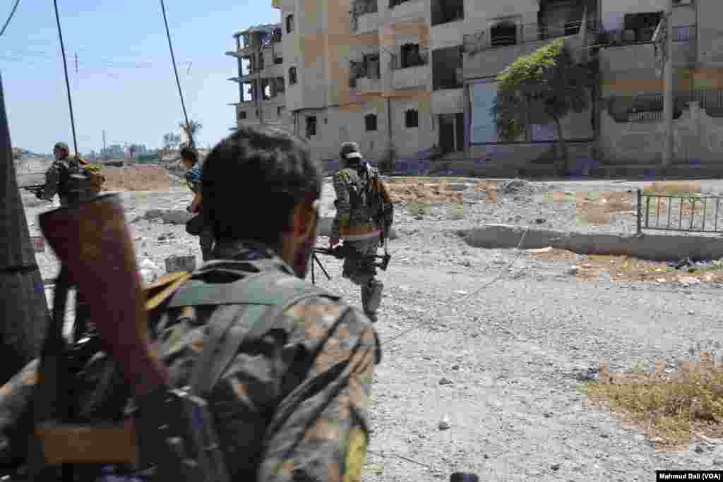 SDF Fighters in Raqqa