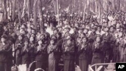 Youth at a conference in Siem Reap province, March 23 1973. 