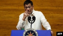Tổng thống Philippines Rodrigo Duterte tại Hạ viện nước này hôm 26/7/2021.