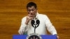 Philippine President Rodrigo Duterte delivers his annual state of the nation address at the House of Representatives in Manila on July 26, 2021. 