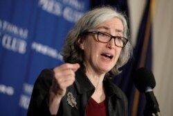 Dr. Anne Schuchat, Principal Deputy Director of the Centers for Disease Control and Prevention (CDC), speaks during a news conference on the CDC's ongoing response to the coronavirus outbreak at the National Press Club in Washington, Feb. 11, 2020.