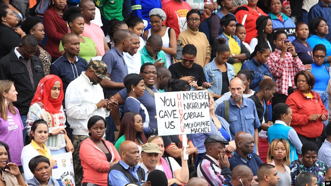 Imyiyerekano y'ukwiyamiriza urwanko rw'abanyamahanga, mu gisagara ca Durban, mu gihugu ca Afrika y'epfo