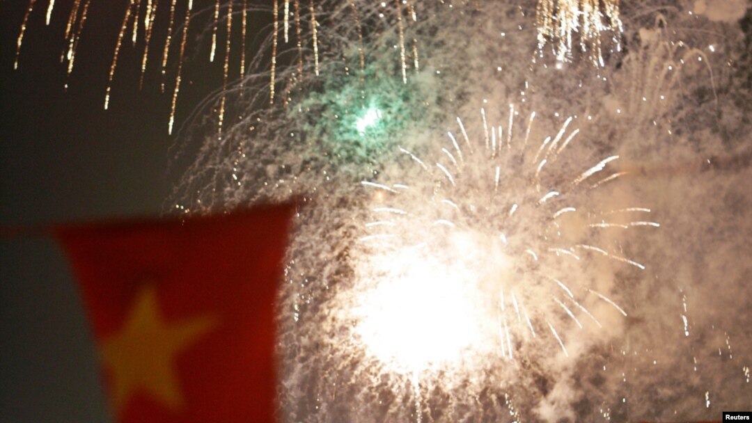 Pháo hoa ở thành phố Hồ Chí Minh nhân kỷ niệm 30 năm ngày kết thúc chiến tranh với Mỹ và các đồng minh. (Ảnh tư liệu)