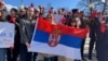 USA, Washington D.C. protest of the Serbian diaspora