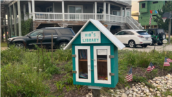 Las Pequeñas Bibliotecas Gratuitas (Little Free Libraries) comenzaron en Estados Unidos, pero su impacto es global. [Natalia López/ VOA]