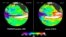 These false-color images provided by NASA satellites compare warm Pacific Ocean water temperatures from the strong El Nino that brought North America large amounts of rainfall in 1997, left, and the current El Nino as of Oct. 1, 2015, right.
