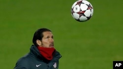 El entrenador Diego Simeone, de origen argentino ha sido el artífice de una buena campaña para el Atlético de Madrid.