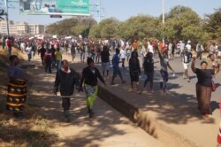 Goverment authorities in Malawi say the continued protests have affected the country’s development. (Lameck Masina/VOA)