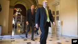 Majority Whip Steve Scalise, R-La., walks to the House chamber on Capitol Hill for a vote to block Planned Parenthood's federal funds for a year, Sept. 18, 2015.