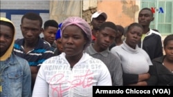 Concentração de protesto na ENDE, Namibe, Angola