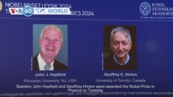 VOA60 World - Pioneers in artificial intelligence win the Nobel Prize in physics 