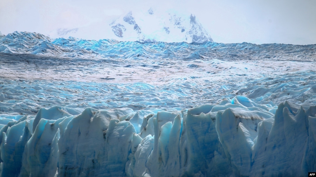 View of the Grey glacier at the Torres del Paine National Park in Magallanes, Chile on Nov. 29, 2017.