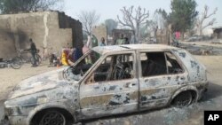 Le village de Dalori, dans le nord-est du Nigeria, a été attaqué par Boko Haram. Photo prise dimanche 31 janvier 2016. (AP Photo/Jossy Ola)