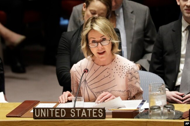 资料照：美国驻联合国代表凯莉·克里夫特