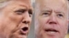 Foto kombinasi Presiden Donald Trump (kiri) dan Joe Biden (kanan) penantangnya di pilpres AS 2020 pada November nanti.