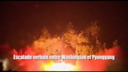 Escalade verbale entre Washington et Pyongyang (vidéo)