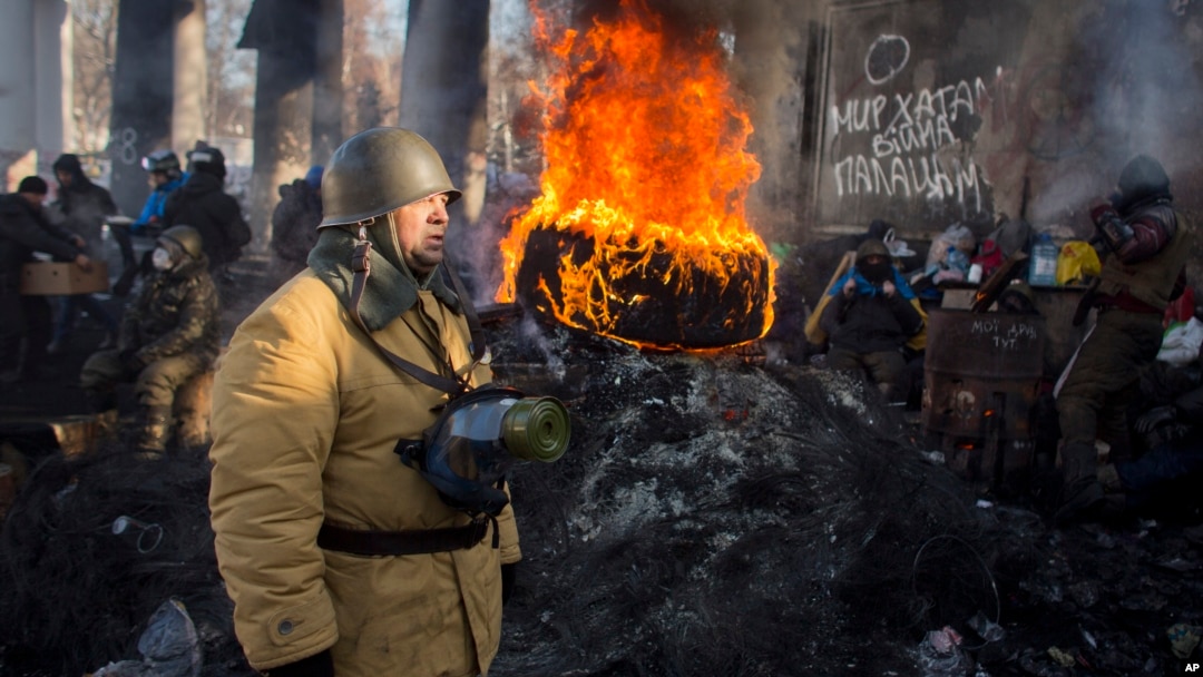 Namoyishchilar Kiyevda, 30-yanvar, 2014-yil