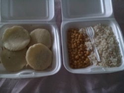 Comida del Hospital Universitario de Maracaibo.