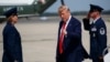 President Donald Trump talks with reporters after arriving at Joint Base Andrews, Sept. 26, 2019, in Maryland. 