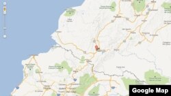 Este mapa de Google identifica el sitio del epicentro del sismo, al oeste de Pasto, cerca de la frontera colombiana con Ecuador.