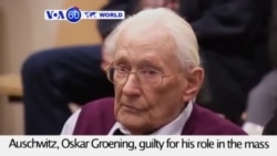 VOA60 World- Court finds 94-year-old bookkeeper of Auschwitz, Oskar Groening, guilty for his role in the Holocaust- July 15, 2015