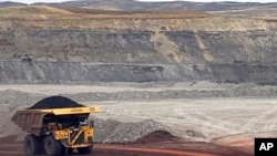 Tambang batubara di kota Gillette, negara bagian Wyoming, AS. 