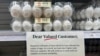 FILE - Eggs are for sale at a grocery store in Lyndhurst, New Jersey, Feb. 4, 2025. A three-year bird flu outbreak in U.S. poultry has killed 166 million chickens since 2022, according to USDA data.