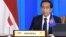 Presiden Joko Widodo saat menghadiri KTT ASEAN -Australia yang diselenggarakan secara virtual. Presiden menyampaikan keprihatinan Indonesia terhadap rencana Australia mengembangkan kapal selam bertenaga nuklir. (Foto: Courtesy/Biro Setpres)