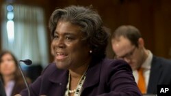 Linda Thomas-Greenfield a estimé que « la fréquence et la portée des attaques terroristes de Boko Haram s’aggravent, et constituent une menace sérieuse » à la sécurité du Nigeria
