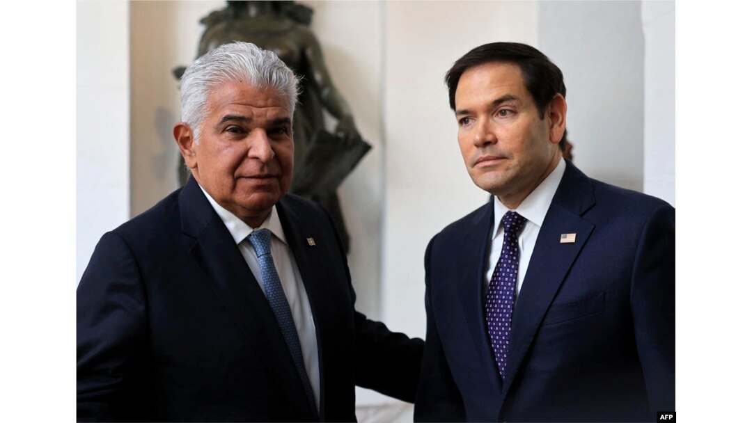 Panama rahbari Xose Raul Mulino AQSh Davlat kotibi Marko Rubio bilan, Panama Siti, 2-fevral, 2025