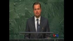 Leonardo DiCaprio prononce un vibrant discours sur le climat devant les Nations Unies