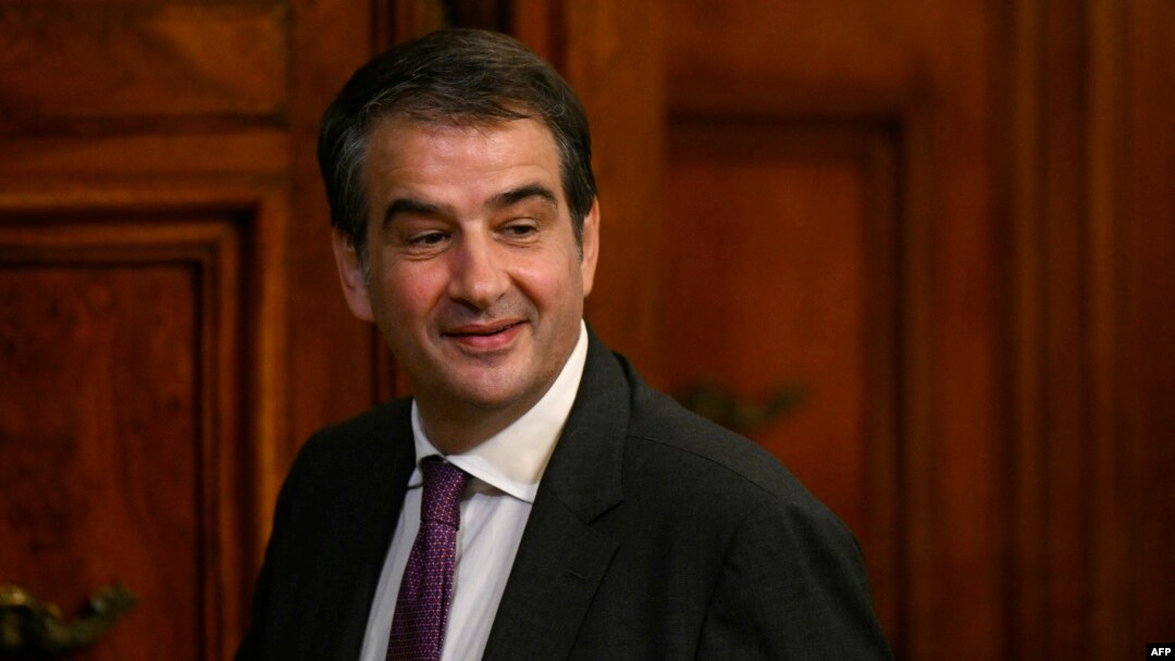 FILE - Italy's Minister for the European Affairs, Raffaele Fitto is pictured before a joint press conference of Italy's Prime Minister, Giorgia Meloni and Hungary's Prime Minister Viktor Orban at Palazzo Chigi in Rome, June 24, 2024. 