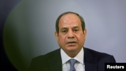 Le président égyptien Abdel Fattah al-Sisi participe au dialogue sur le climat de Petersberg à Berlin, en Allemagne, le 18 juillet 2022.