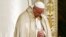 Pope Francis leads the Second Vespers at the Basilica of Saint Paul in Rome, Jan. 25, 2016.