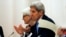U.S. Secretary of State John Kerry meets with foreign ministers and representatives of Germany, France, China, Britain, Russia and the European Union during the current round of nuclear talks with Iran, being held in Vienna, Austria, July 10, 2015. 