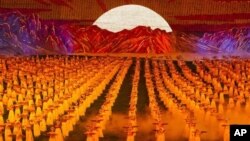 지난달 9일 북한 평양의 아리랑 공연. (자료사진)