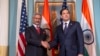 Secretary of State Marco Rubio, right, meets with India's Foreign Minister Subrahmanyam Jaishankar at the State Department, Jan. 21, 2025, in Washington. 