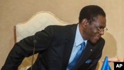 Le président équato-guinéen Teodoro Obiang Nguema Mbasogo à Carthage, Tunisie, le 27 février 2017.