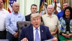 U.S. President Trump and EPA Administrator Zeldin make an announcement at the White House