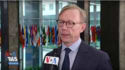 U.S. Special Representative for Iran Brian Hook speaks to VOA Persian at the State Department in Washington, Feb. 26, 2020.