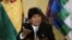 Bolivia's President Evo Morales speaks during a news conference at the presidential palace in La Paz, Bolivia, Feb. 22, 2016. 