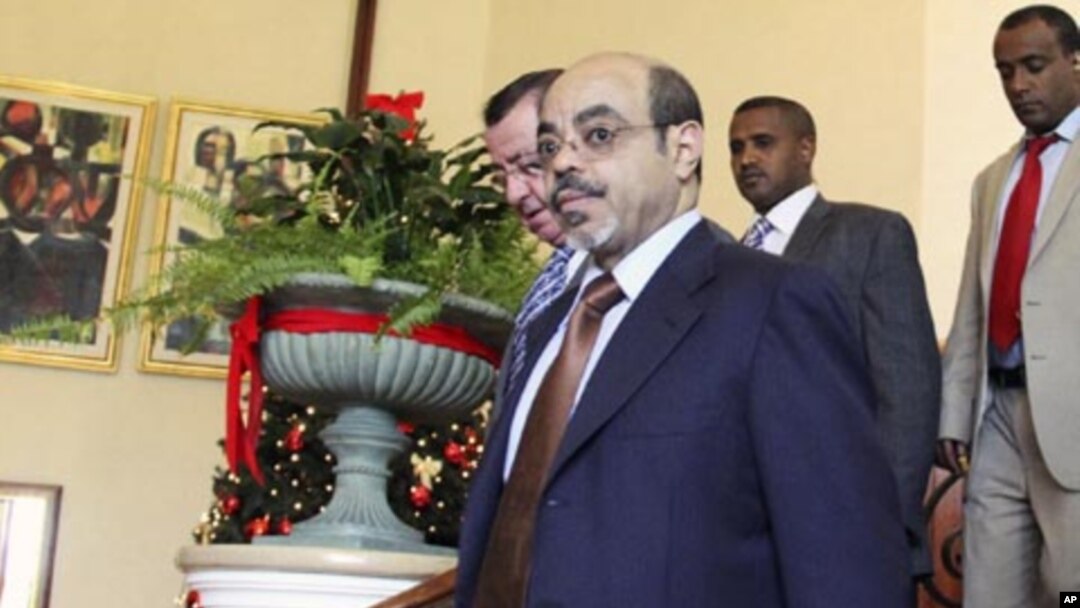 Ethiopia's Prime Minister Meles Zenawi arrives at the 16th Extra Ordinary Summit of IGAD Heads of state meeting on Somalia, in Addis Ababa, November 25, 2011.